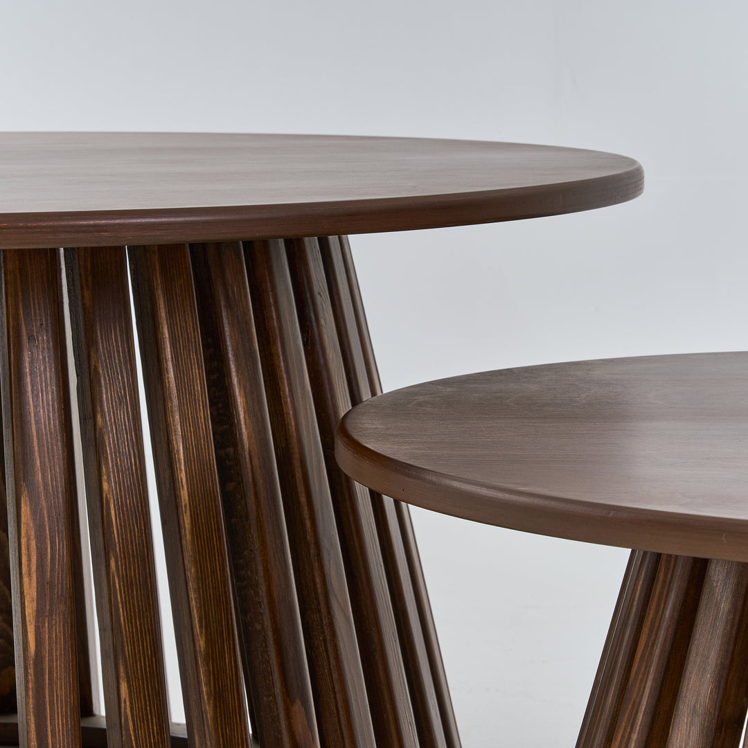 “Striped Landing” - Set of 2 Wooden Tables