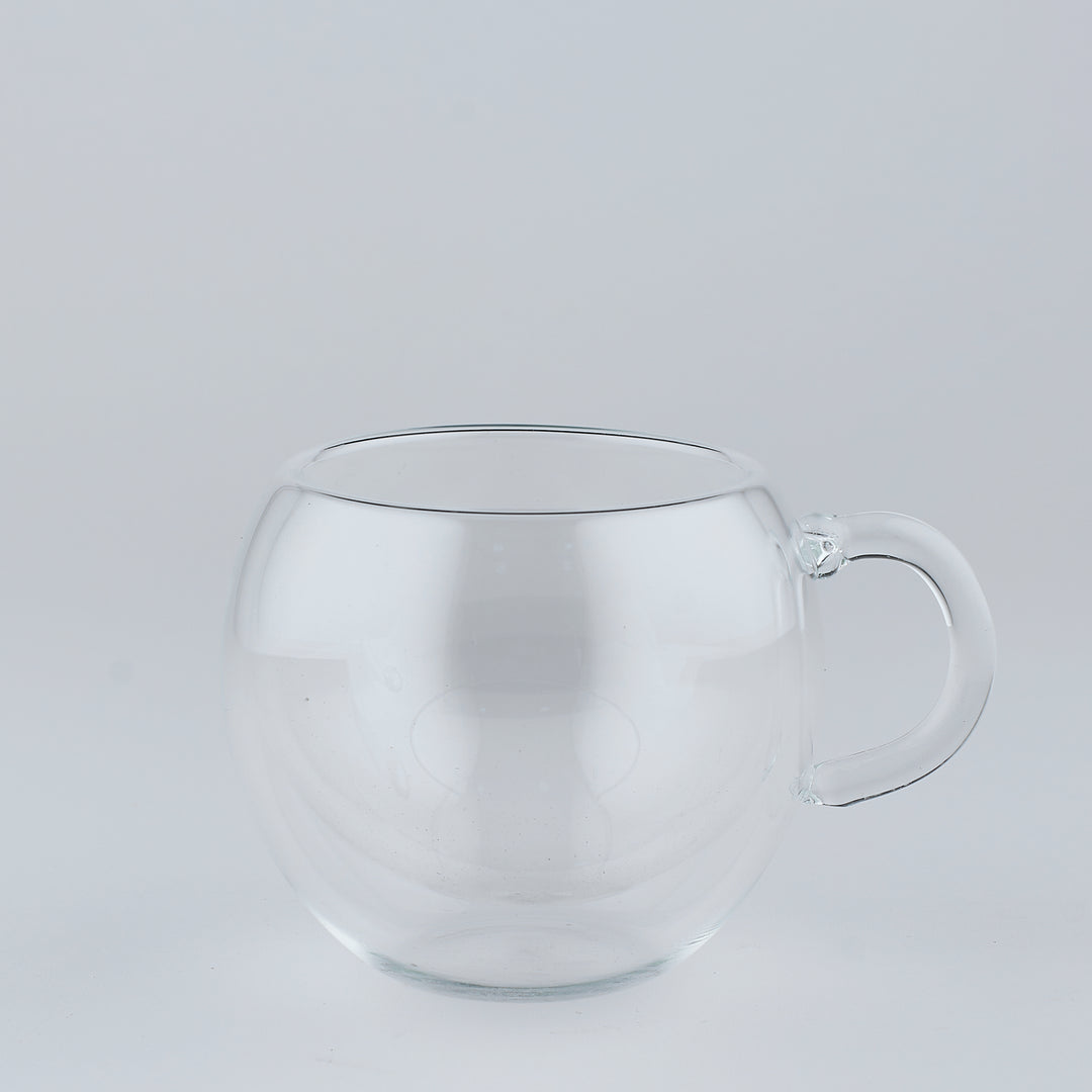 "Cappuccino" - Glass Cup with Handle