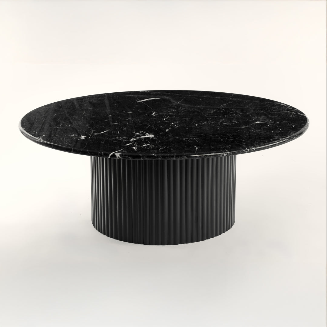 "Black Trail" Marble Top - Set of 2 Tables