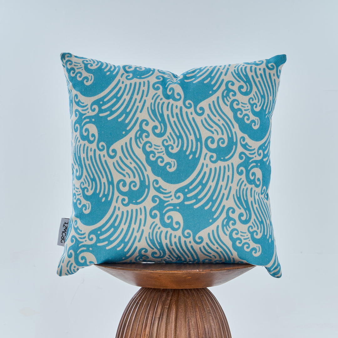 "Sky Waves" - 45x45 Cotton Cushion