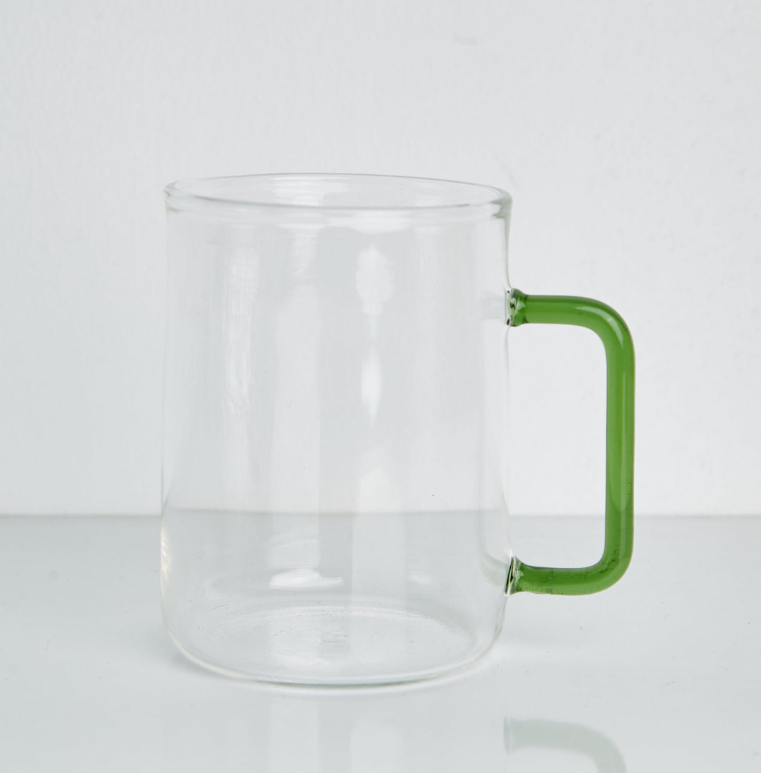 Green "Handle" - Glass Cup