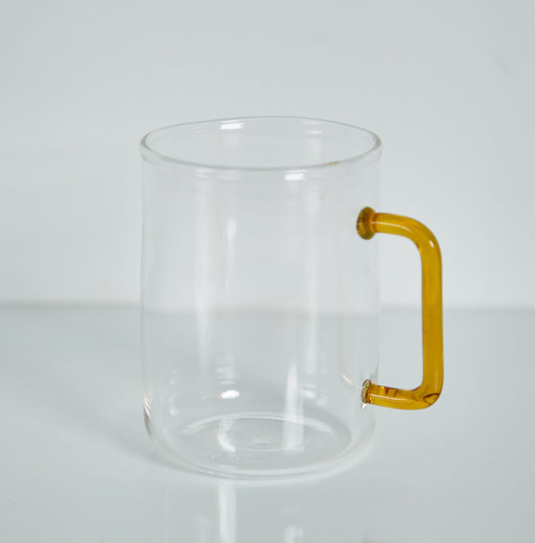 Yellow "Handle" - Glass Cup